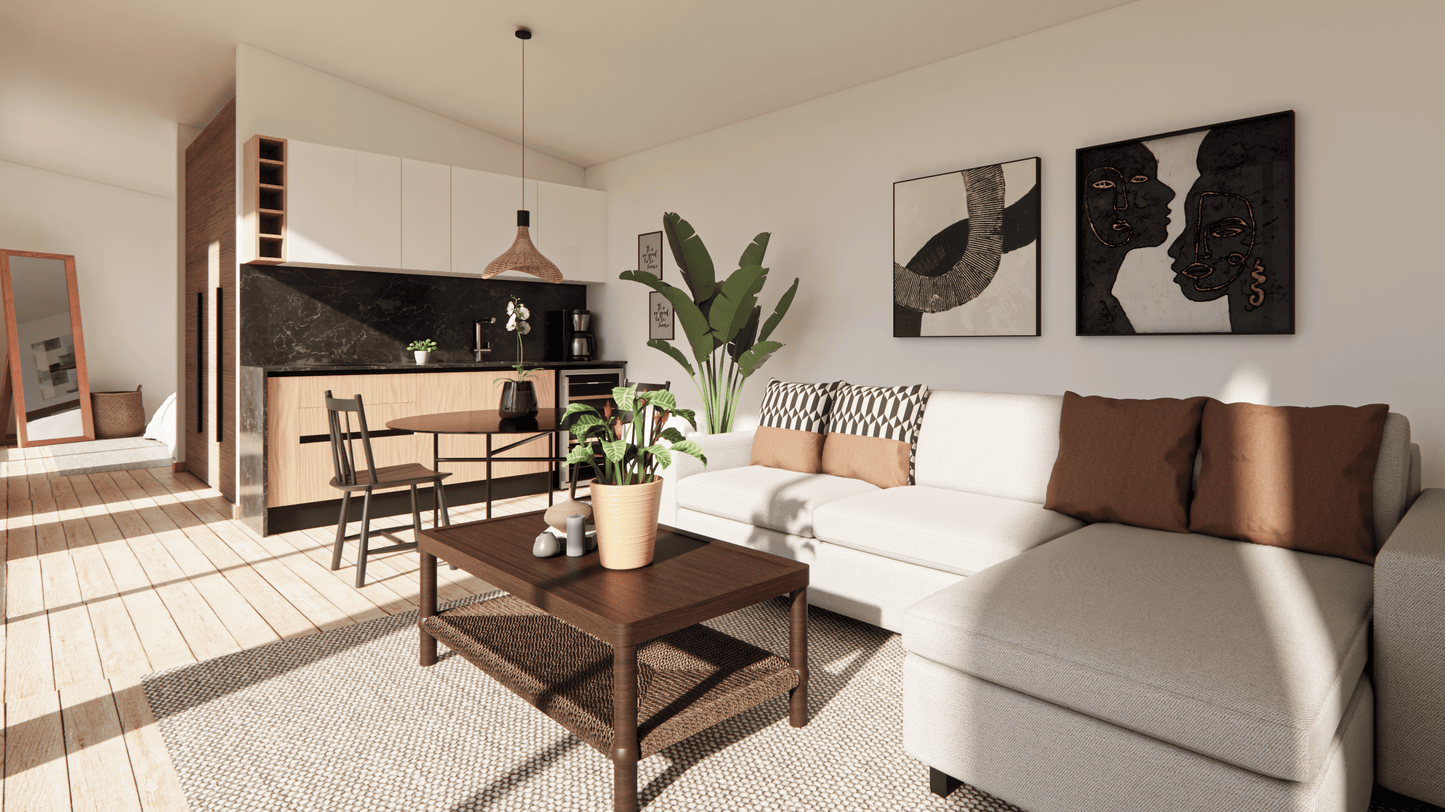 Techo Inclinado 43 m2