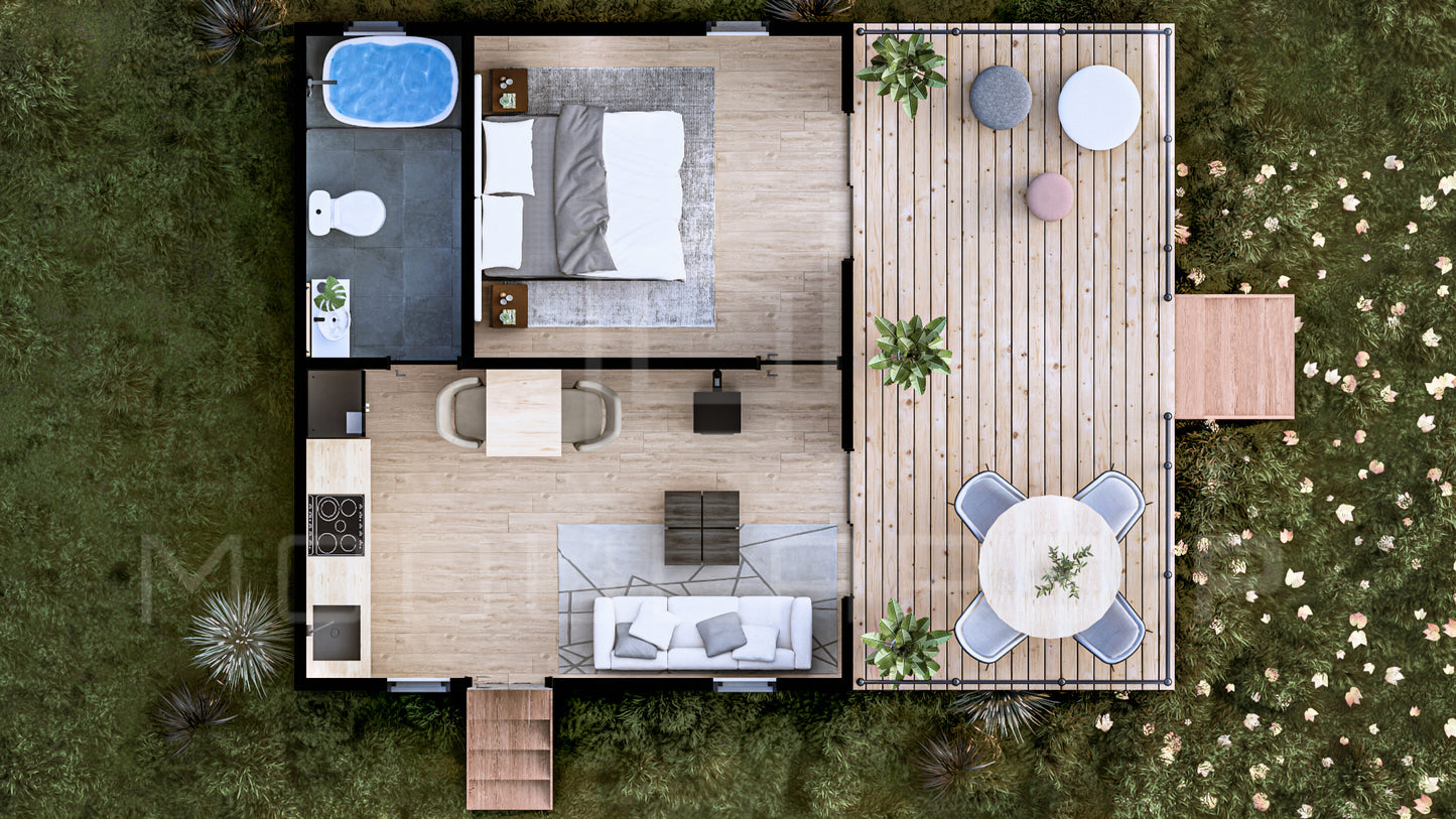 Techo Inclinado 30 m2