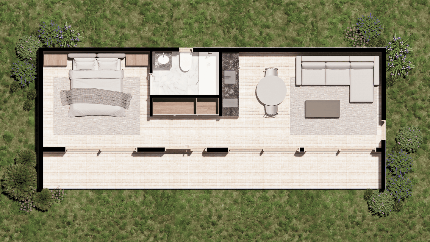 Techo Inclinado 43 m2