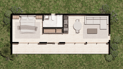 Techo Inclinado 43 m2